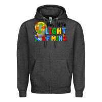 Charcoal Heather this little light of mine Zipper Hoodie - Artiststas