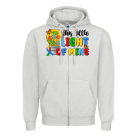 Dove Grey this little light of mine Zipper Hoodie - Artiststas