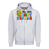 Heather Grey this little light of mine Zipper Hoodie - Artiststas