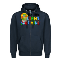 Navy this little light of mine Zipper Hoodie - Artiststas