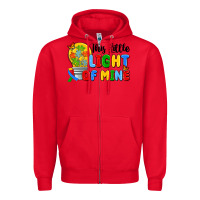 Red this little light of mine Zipper Hoodie - Artiststas