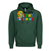 Sports Green this little light of mine Zipper Hoodie - Artiststas