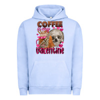 Pigment Grape Ice Coffee is my Valentine skull Urban Hoodie - FaDigitalArtStudio