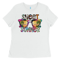 White sweet summer Ladies Tee - SublimationCraftShop