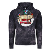 Cloud Black Merry Christmas Charolais Bull Vintage Hoodie - RanaPortraitStore