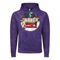 Cloud Purple Merry Christmas Charolais Bull Vintage Hoodie - RanaPortraitStore