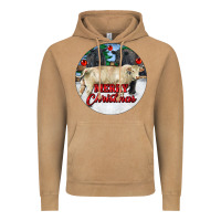 Vintage Camel Merry Christmas Charolais Bull Vintage Hoodie - RanaPortraitStore