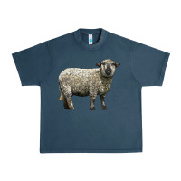 Midnight Navy hampshire sheep Urban Heavy Tee - LillyAllenDesigns