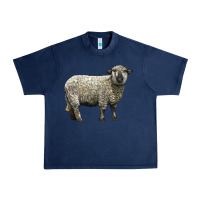 Navy hampshire sheep Urban Heavy Tee - LillyAllenDesigns