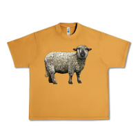 Peanut Butter hampshire sheep Urban Heavy Tee - LillyAllenDesigns