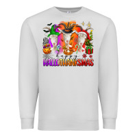 Dove Grey happy hallothanksmas goats Premium Sweatshirt - texasbilliewilder