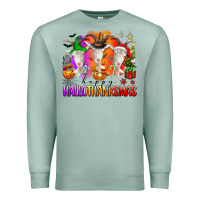 Seafoam happy hallothanksmas goats Premium Sweatshirt - texasbilliewilder