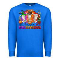 True Royal happy hallothanksmas goats Premium Sweatshirt - texasbilliewilder