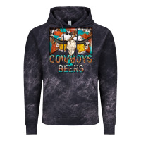 Cloud Black cowboys and beers Vintage Hoodie - NancyCooperArtShop
