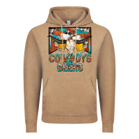 Vintage Coffee cowboys and beers Vintage Hoodie - NancyCooperArtShop