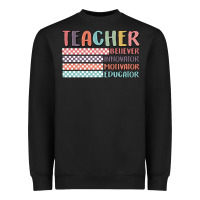 Black retro teacher Heavyweight Sweatshirt - MaliasSmallBusiness