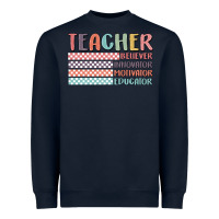 Navy retro teacher Heavyweight Sweatshirt - MaliasSmallBusiness