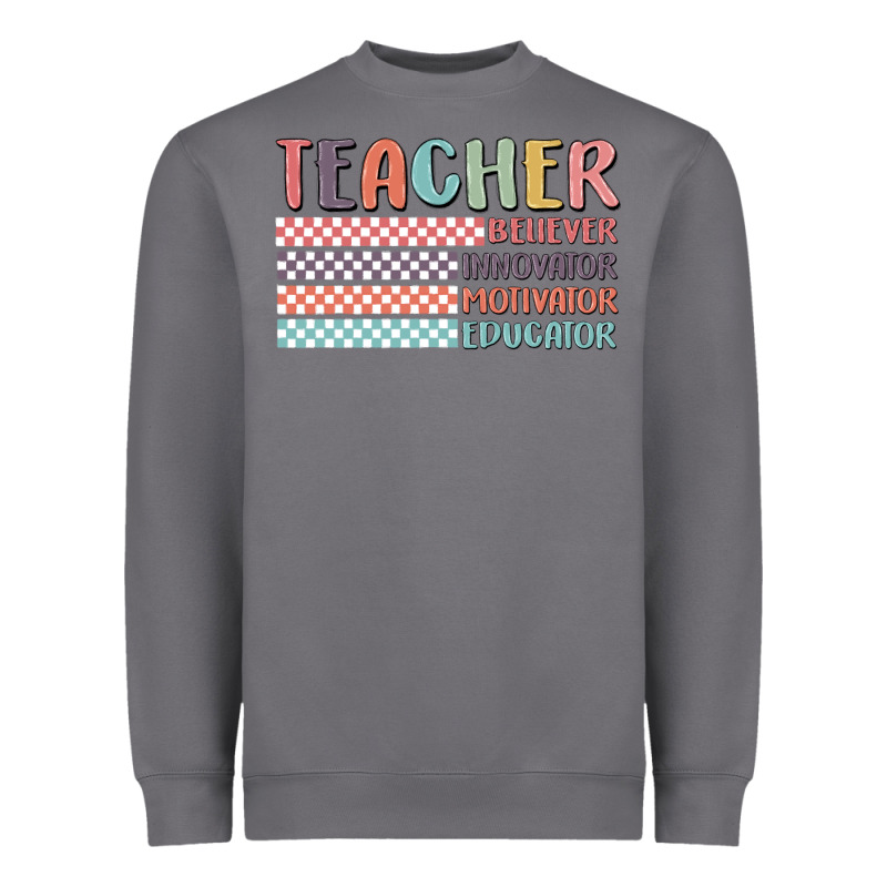 Retro Teacher Heavyweight Sweatshirt by MaliasSmallBusiness | Teevron
