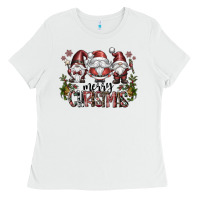 White merry christmas Ladies Tee - CowhideDigitalArt