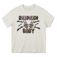 Cream halloween baby Heavy Core Tee - CowhideDigitalArt