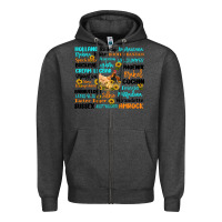 Charcoal Heather chicken typography Zipper Hoodie - Artiststas
