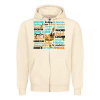 Sandshell chicken typography Zipper Hoodie - Artiststas