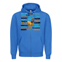 True Royal chicken typography Zipper Hoodie - Artiststas