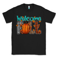Black Welcome Fall Classic Tee - CowhideDigitalArt