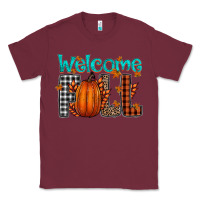 Burgundy Welcome Fall Classic Tee - CowhideDigitalArt