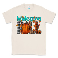 Natural Welcome Fall Classic Tee - CowhideDigitalArt