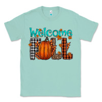 Seafoam Welcome Fall Classic Tee - CowhideDigitalArt
