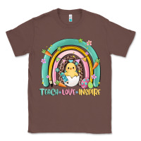 Chestnut teach love inspire rainbow Classic Tee - MaliasSmallBusiness