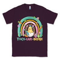 Plum teach love inspire rainbow Classic Tee - MaliasSmallBusiness