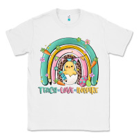 White teach love inspire rainbow Classic Tee - MaliasSmallBusiness