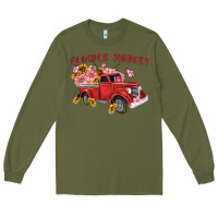Army Green flower market Long Sleeve Tee - MaliasSmallBusiness