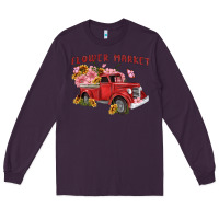 Plum flower market Long Sleeve Tee - MaliasSmallBusiness