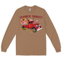 Toasted Coconut flower market Long Sleeve Tee - MaliasSmallBusiness