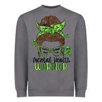 Storm messy bun mental health warrior Heavyweight Sweatshirt - MaliasSmallBusiness