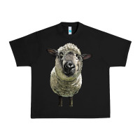 Black hampshire sheep head Urban Heavy Tee - LillyAllenDesigns