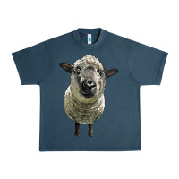 Midnight Navy hampshire sheep head Urban Heavy Tee - LillyAllenDesigns