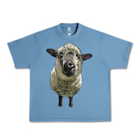 Pebble Blue hampshire sheep head Urban Heavy Tee - LillyAllenDesigns
