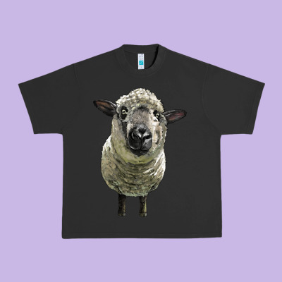 Hampshire Sheep Head Urban Heavy Tee Designed By Lillyallendesigns