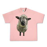 Salmon hampshire sheep head Urban Heavy Tee - LillyAllenDesigns