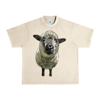 Sandshell hampshire sheep head Urban Heavy Tee - LillyAllenDesigns