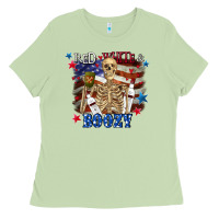Matcha Red white boozy 4th of july Ladies Tee - CowGirlArtShop