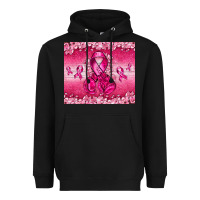 Black Breast Cancer with boxing gloves Heavyweight Hoodie - NancyCooperArtShop
