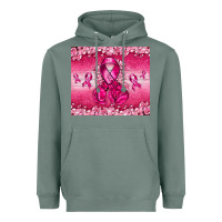 Sage Breast Cancer with boxing gloves Heavyweight Hoodie - NancyCooperArtShop