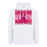 White Breast Cancer with boxing gloves Heavyweight Hoodie - NancyCooperArtShop