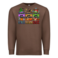 Chestnut hallothanksmas school bus Premium Sweatshirt - texasbilliewilder