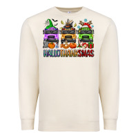 Sandshell hallothanksmas school bus Premium Sweatshirt - texasbilliewilder